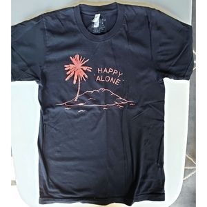 HAPPY ALONE tee shirt